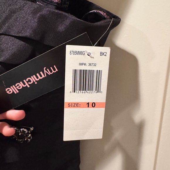 NWT Girls Black Party Dress - Picture 6 of 9